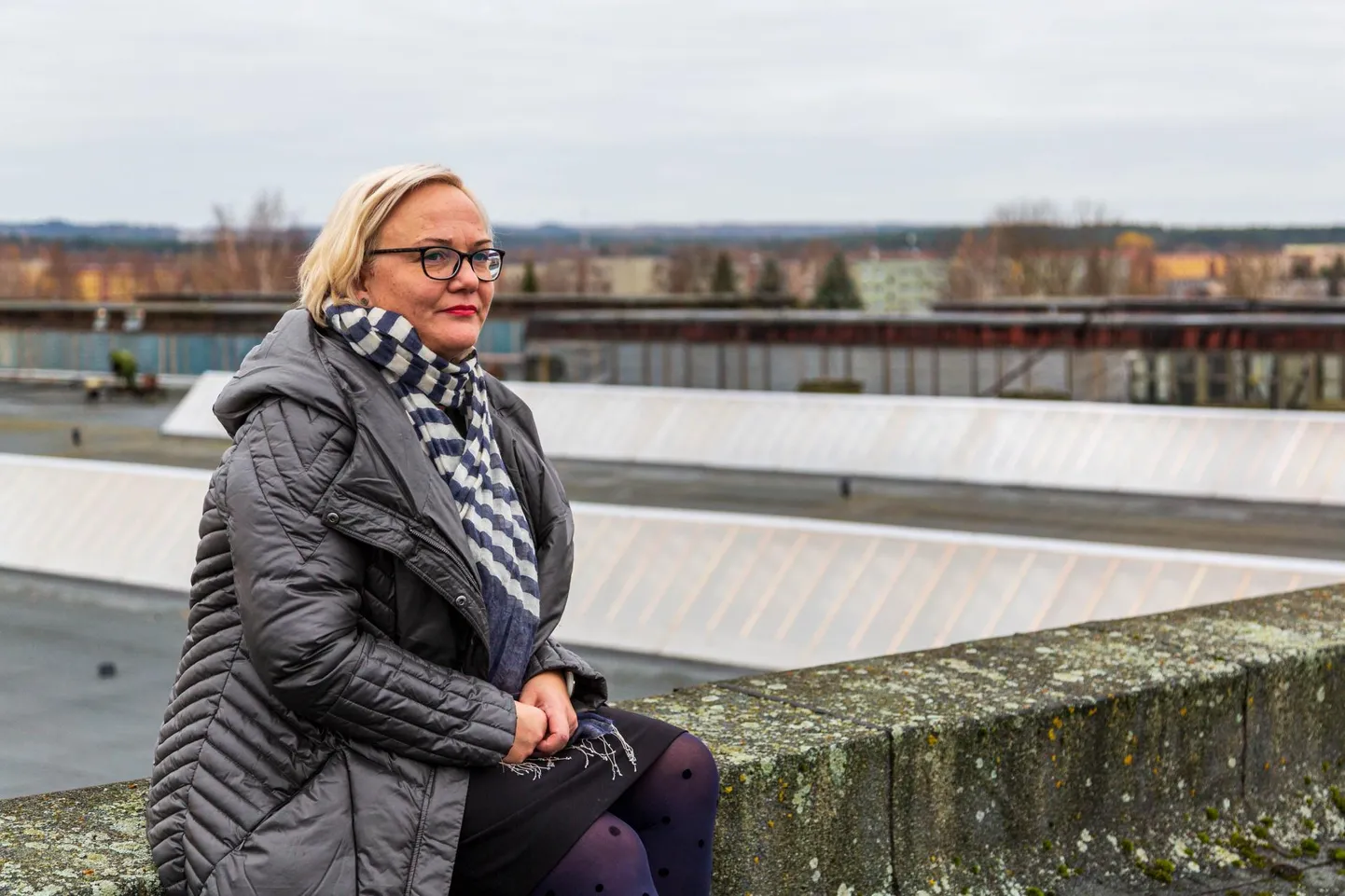 Anita Hoole juhitava Kagu-Eesti innovatsioonikeskuse katusel saab ülevaate tööstusala mastaapsusest. Katuseakendega hooneosa hõlmab 12 000 ruutmeetri suurust ala, kus areneb ettevõtlus. 