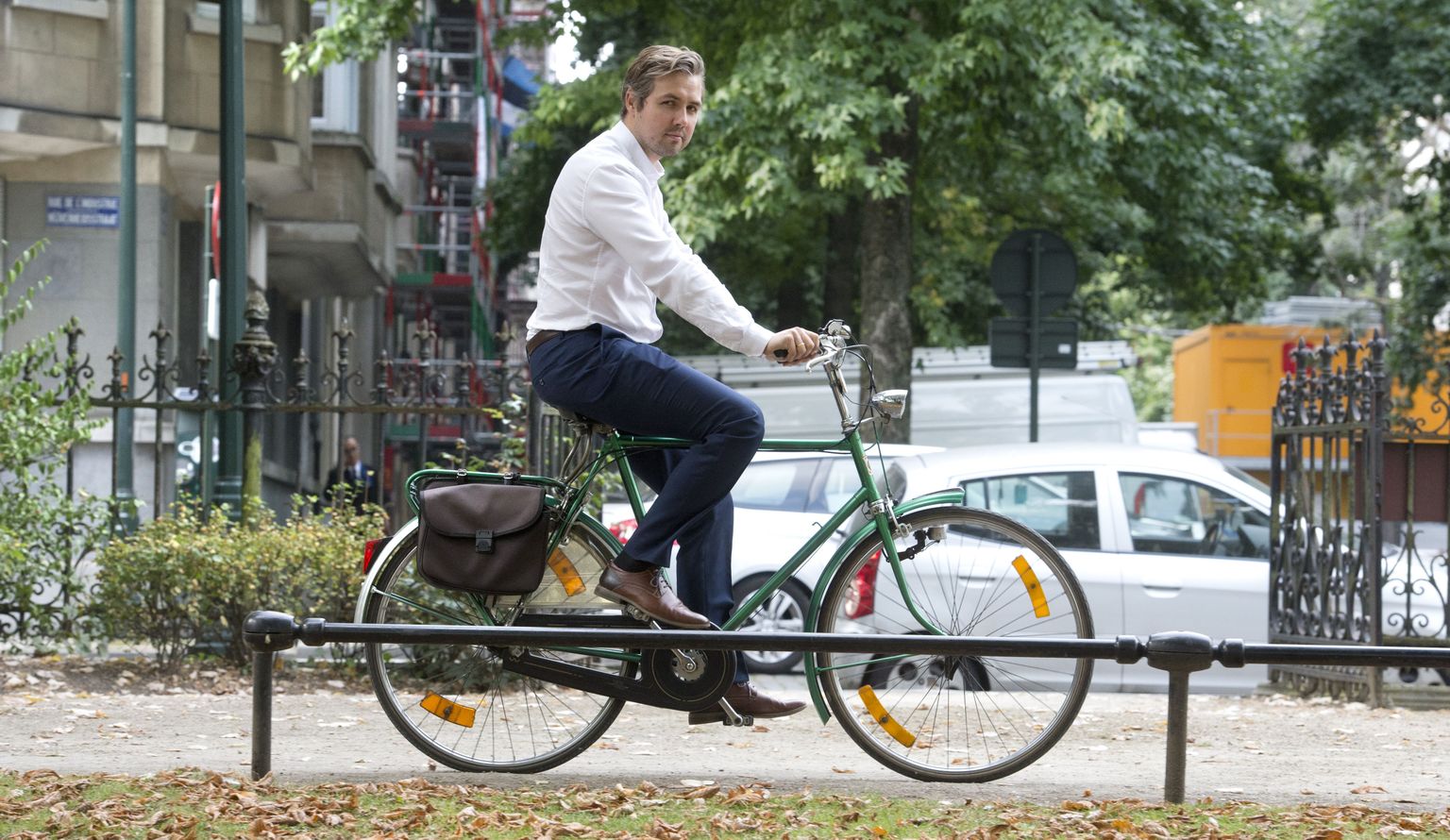 Eesti eesistumist Euroopa Liidus koordineeriv Uku Särekanno eelistab Brüsselis liigelda jalgrattal.