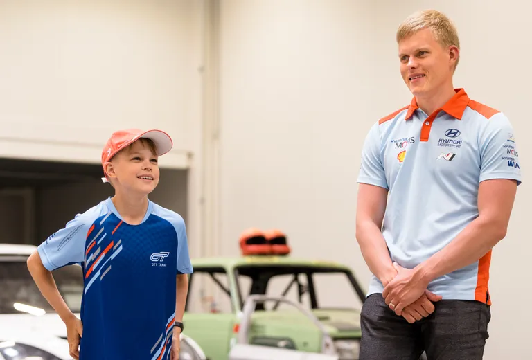 Ott Tänak andis 12-aastasele Franzile intervjuu.