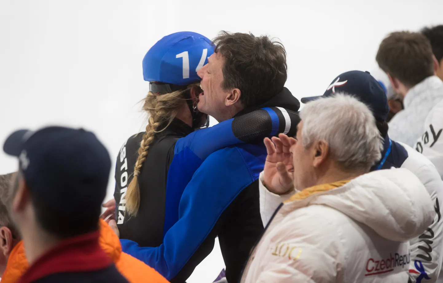 Saskia Alusalu ja treener Tristan Loy.