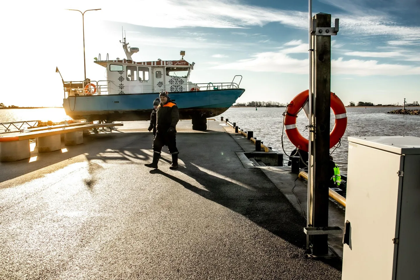 Manija ja Munalaiu ühenduspaat Mann kaldal remondis