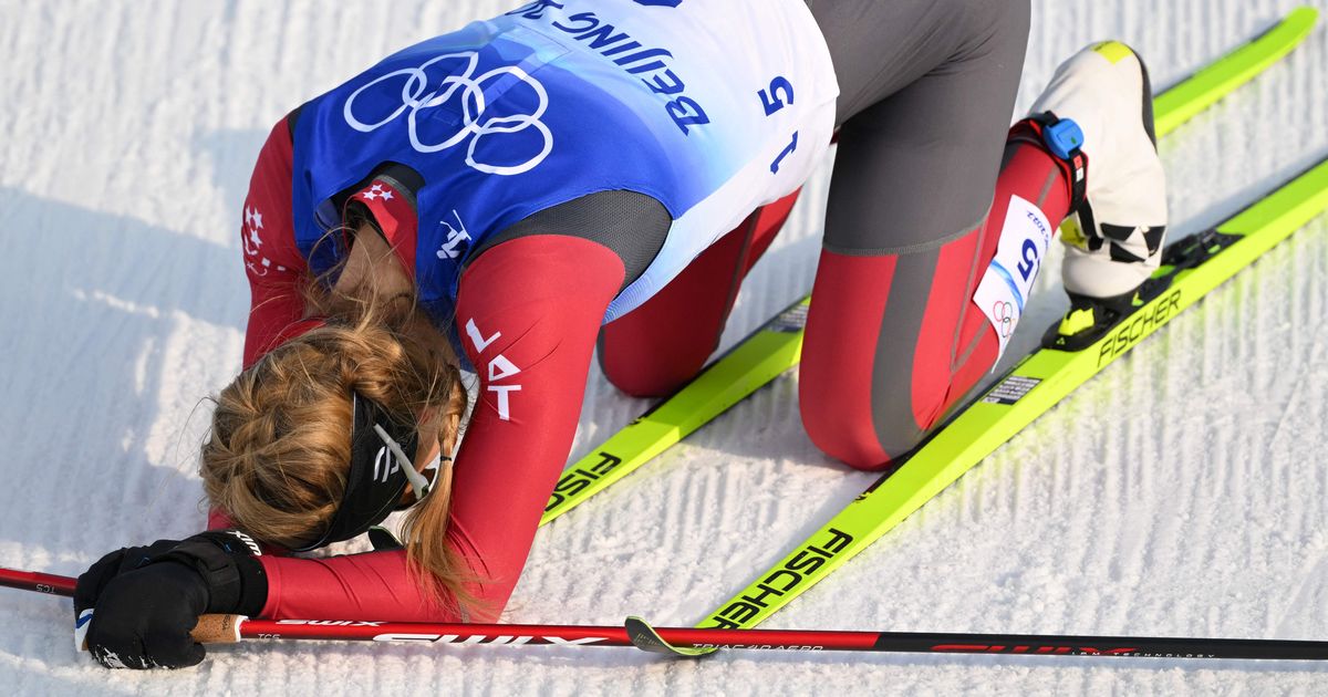 Latviske skiløpere inntar 17. plass i lagstafetten;  KOK vinner gull – Beijing 2022 – Apollo.lv – Sport