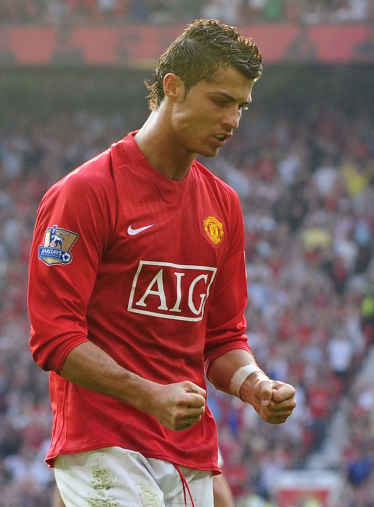 Cristiano Ronaldo Manchester Unitedi särgis.