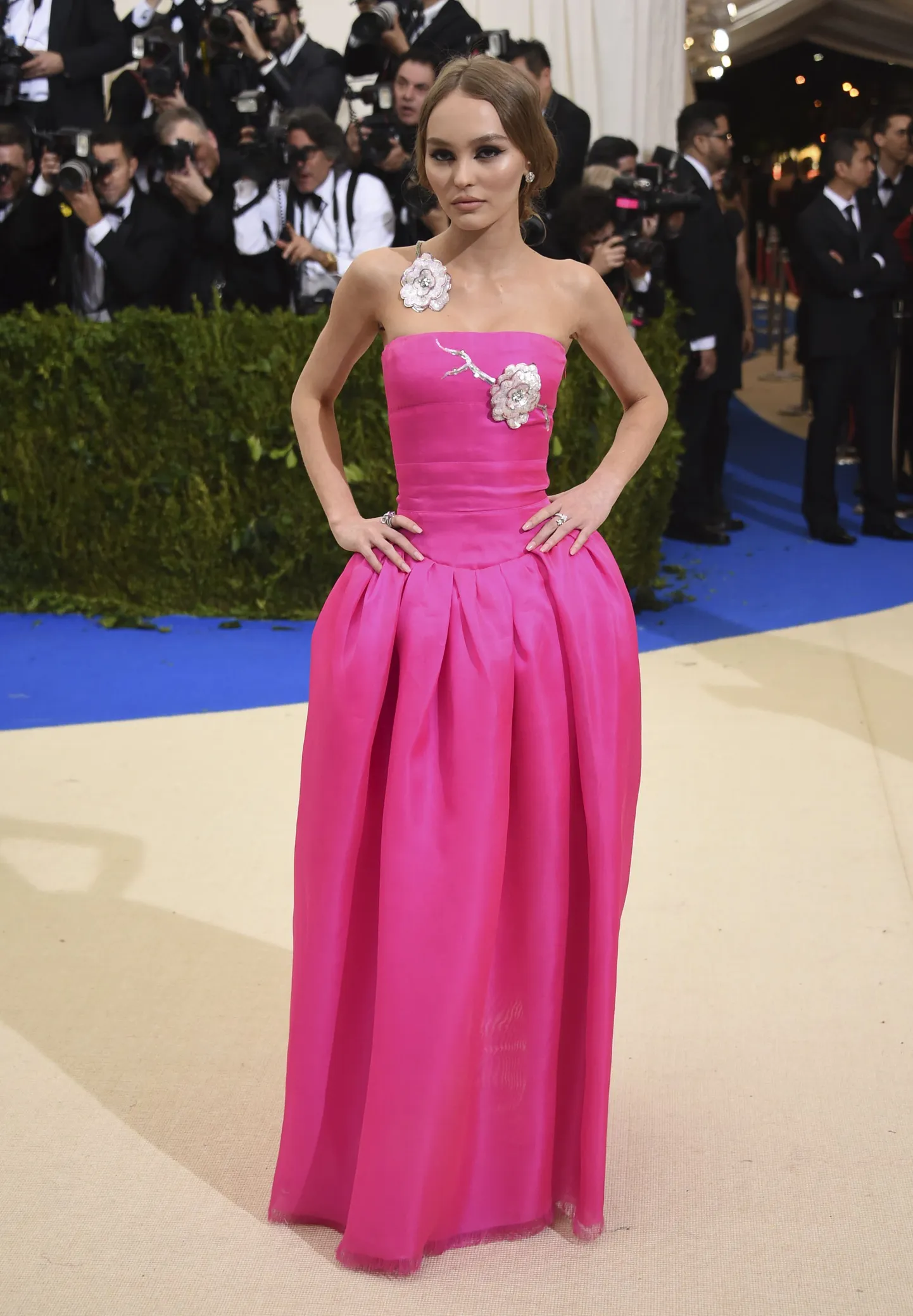 Lily-Rose Depp attends The Metropolitan Museum of Art's Costume Institute benefit gala celebrating the opening of the Rei Kawakubo/Comme des Garv