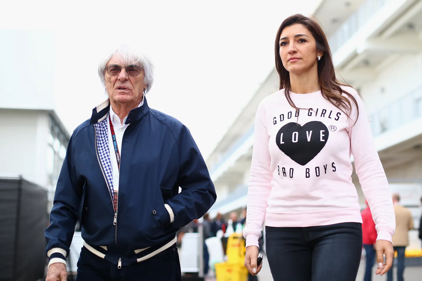 Bernie Ecclestone ja Fabiana Flosi.