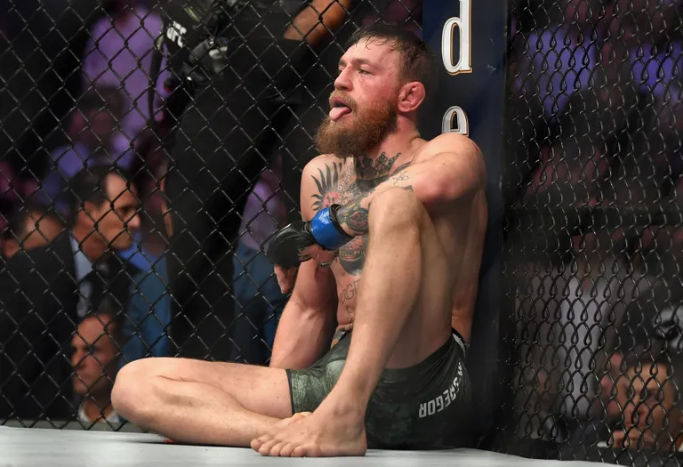 Conor McGregor 2018. aasta oktoobris pärast kaotust venelasele Khabib Nurmagomedovile.
