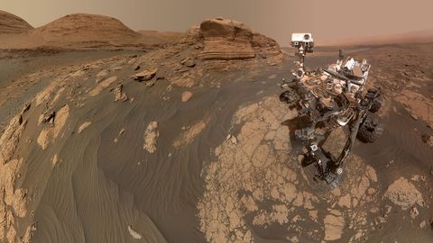 Künka otsa roninud marsikulgur Curiosity tegi endast selfie