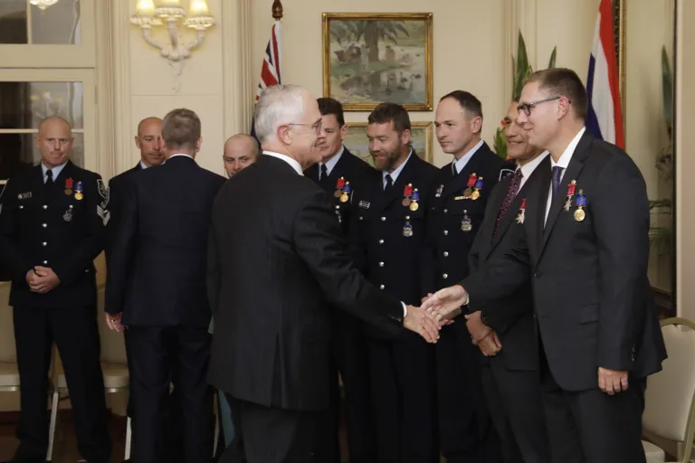 Tai päästeoperatsioonis osalenud austraallased said aumedalid