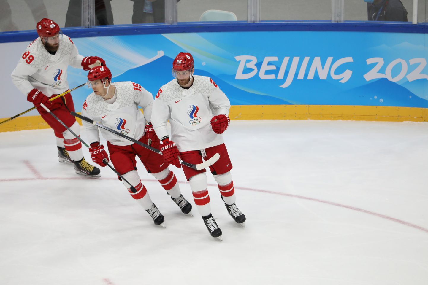 Venemaa jäähokimängijad Pekingi olümpiamängudel.