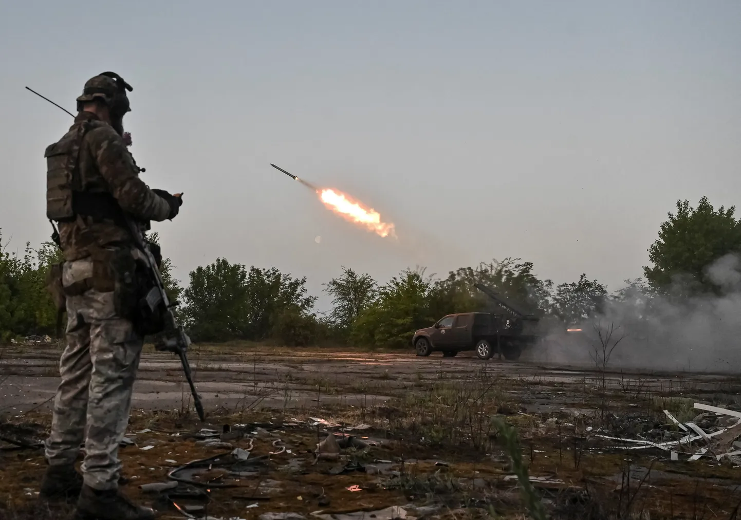 Ukraina sõdurid Zaporižžja oblastis.