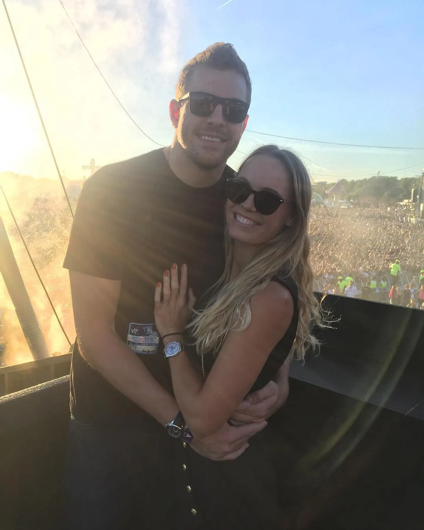 Caroline Wozniacki ja David Lee.