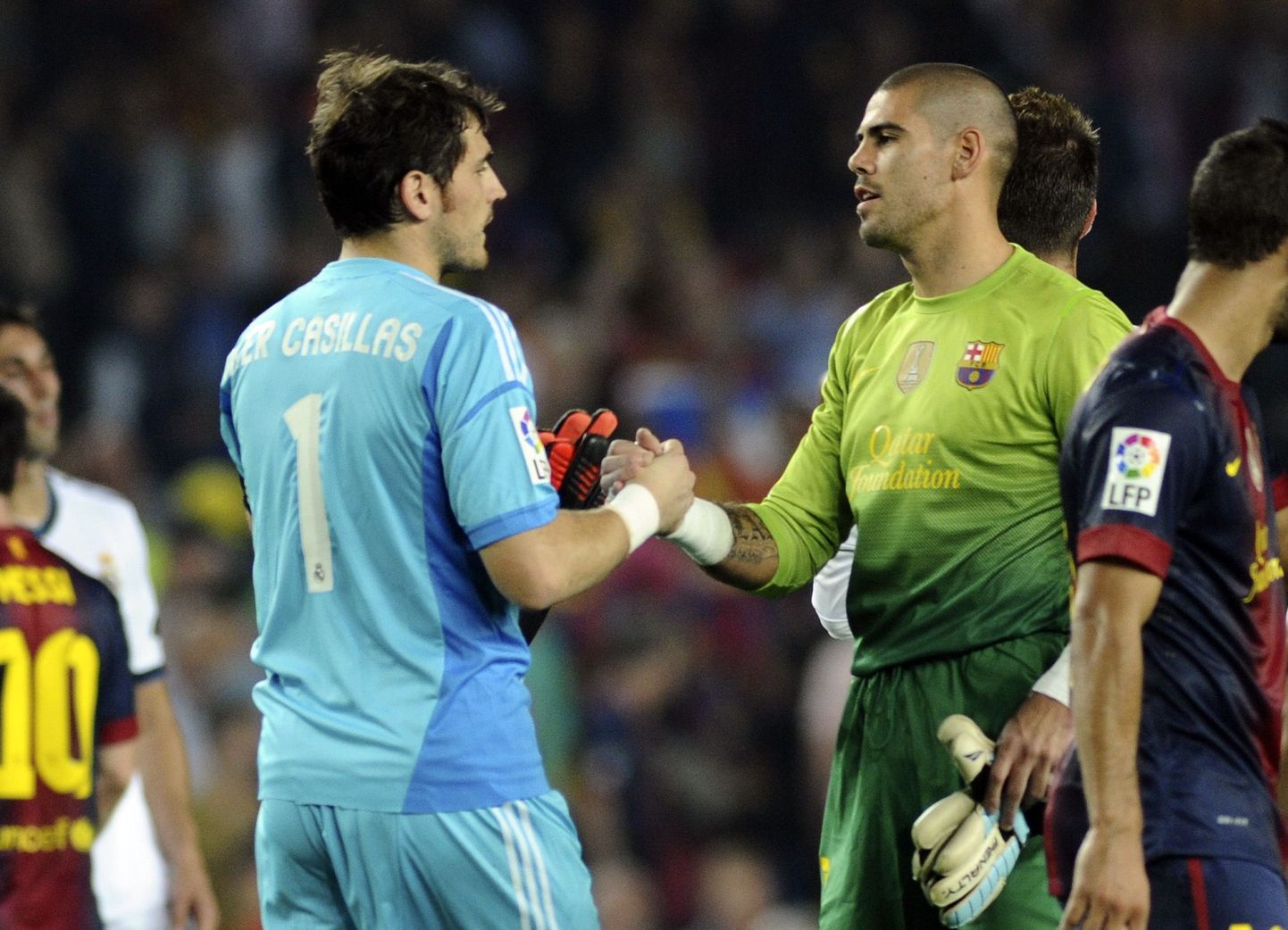 Iker Casillas (vasakul) ja Victor Valdes.
