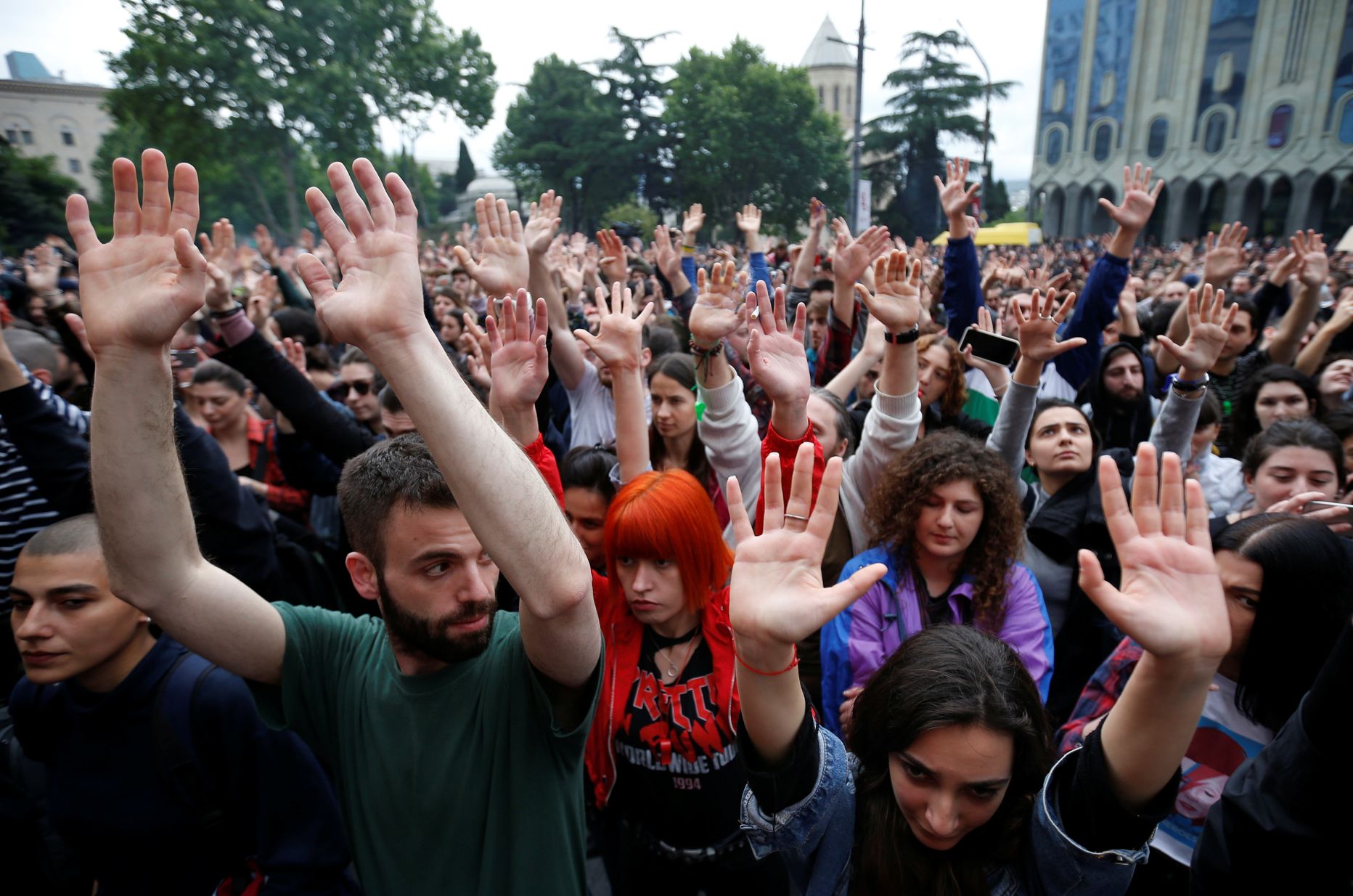 Протесты в Тбилиси.