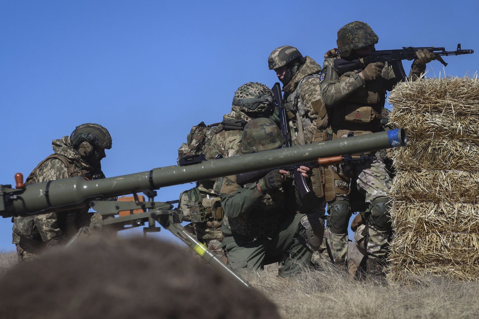 Ukraina sõdurid Zaporižžja oblastis.