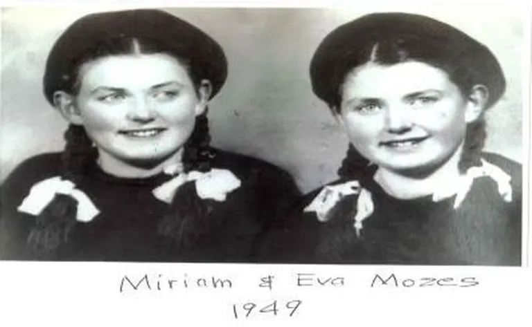 Eva ja Miriam Mozes 1949. aastal