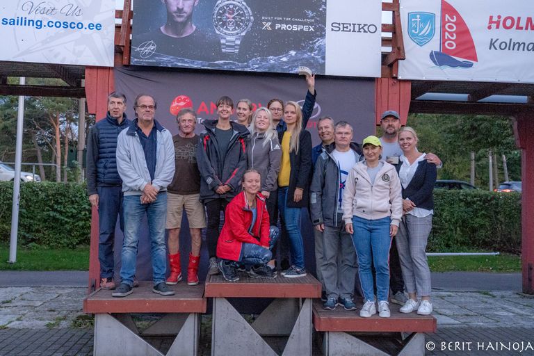 ORC III grupi poodium - Holm-Kalevi Jahtklubi Kolmapäevaregatt 23.09.2020