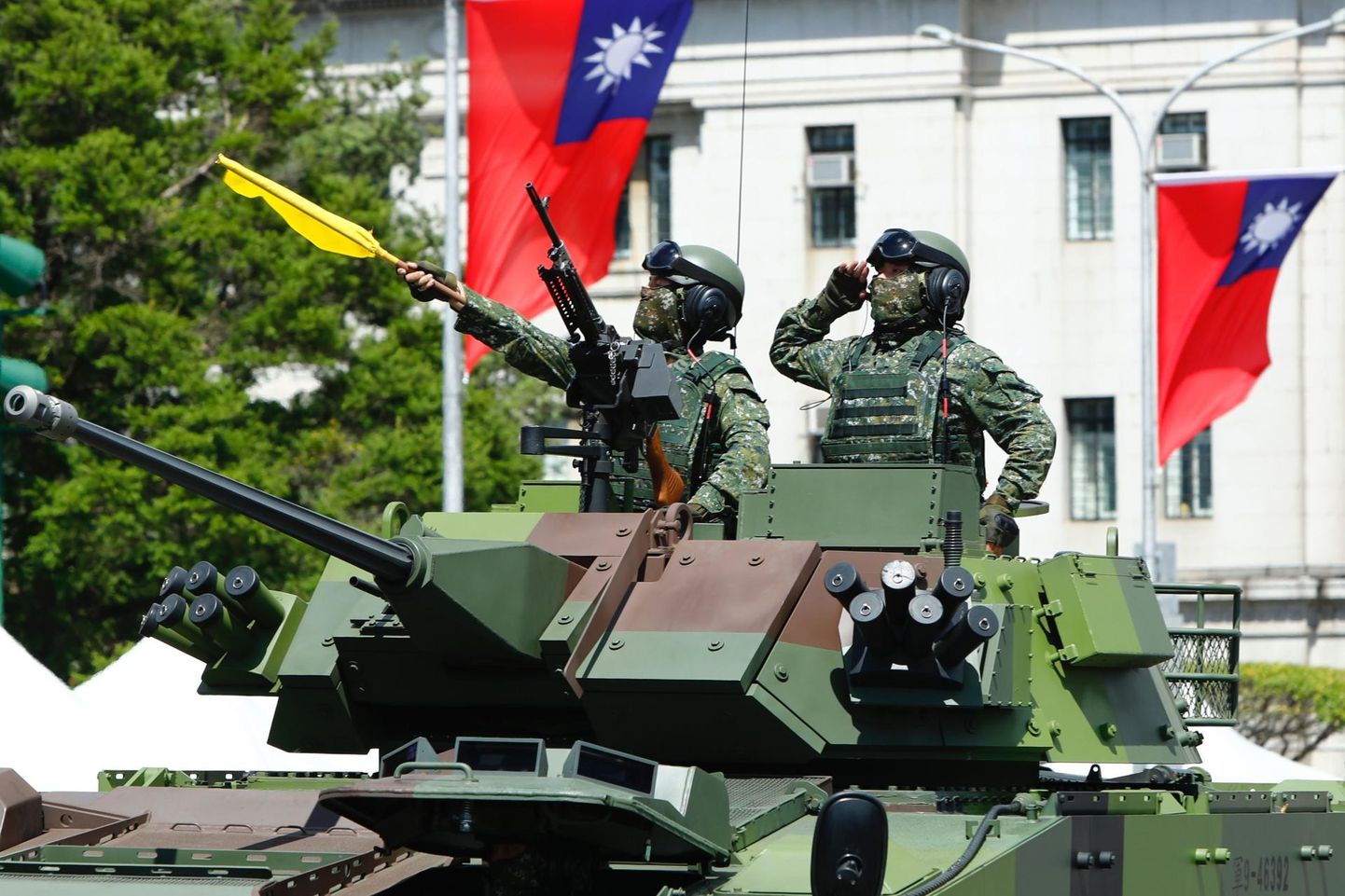 Taiwani sõjaväeparaad Taipeis. 