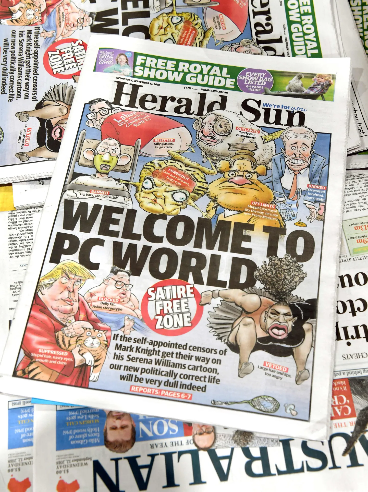 Обложка газеты Herald Sun