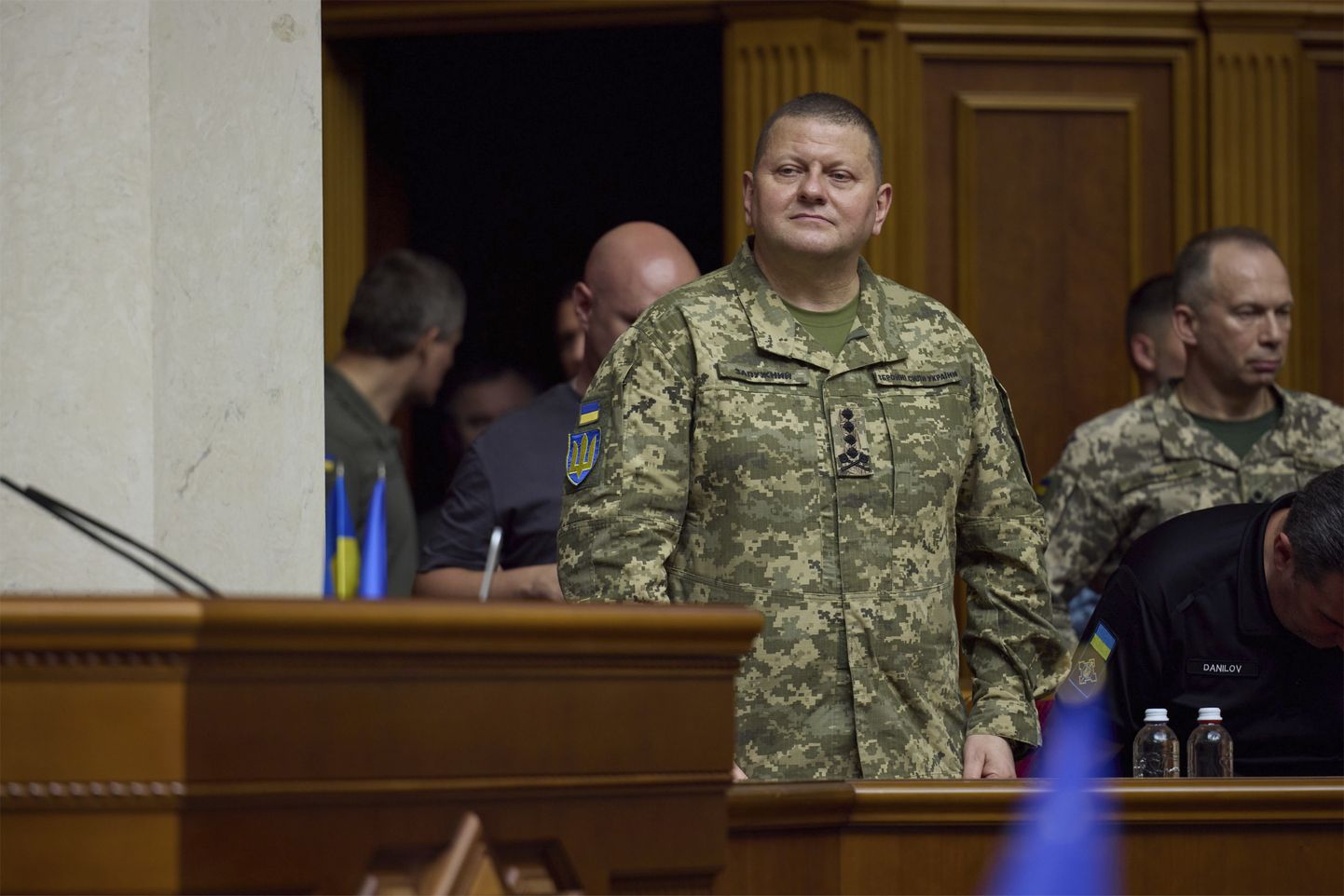 Ukraina relvajõudude ülem kindralmajor Valeri Zalužnõi Kiievis ülemraadas 28. juulil 2022.