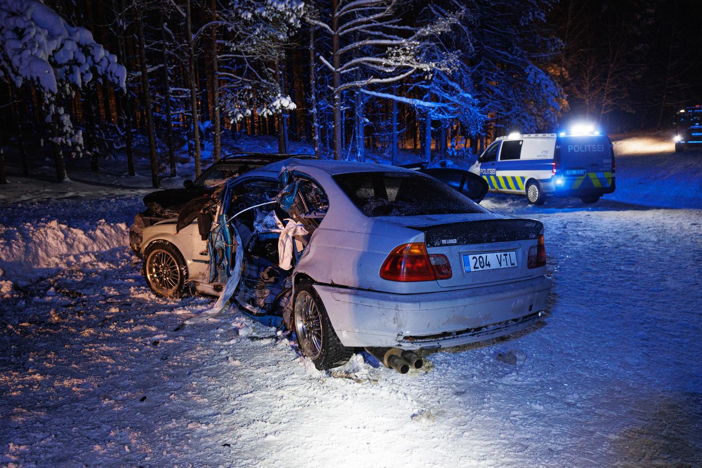Maardu külje all driftinud BMW juht põhjustas liiklusõnnetuse