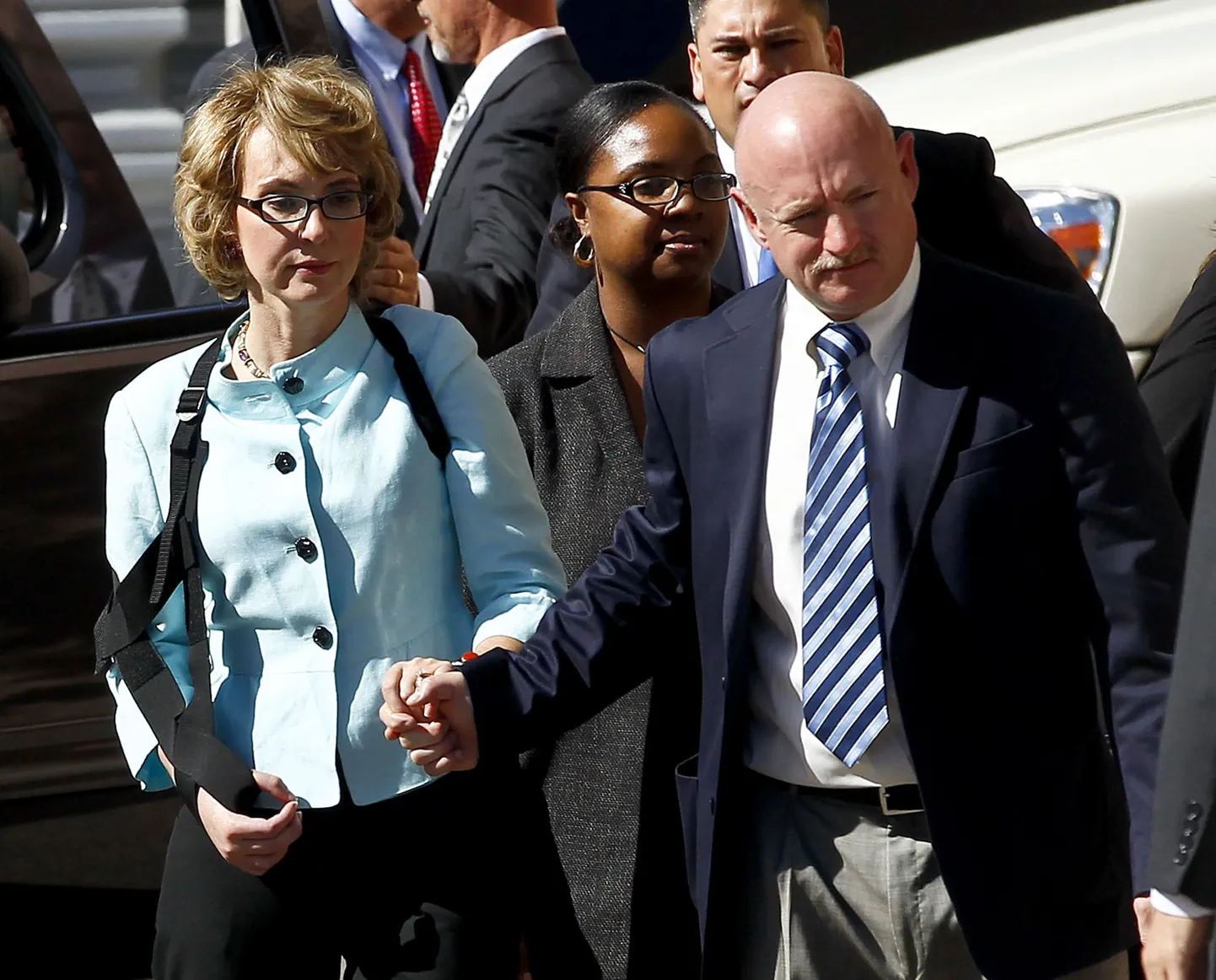 Gabrielle Giffords koos abikaasaga.