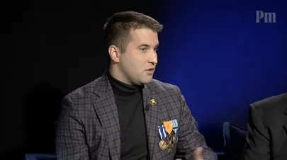 Андрей Вестеринен в прямом эфире в студии Postimees