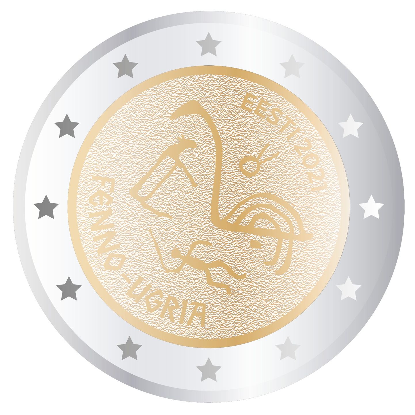 Eesti-teemaline euromünt soomeugri ainetel