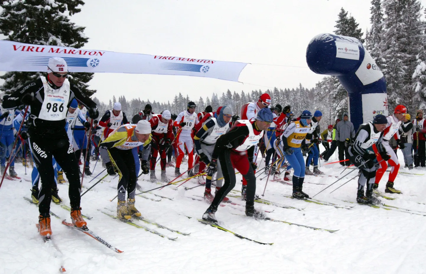 26. Viru maratoni põhidistantsi (42 KM)
start