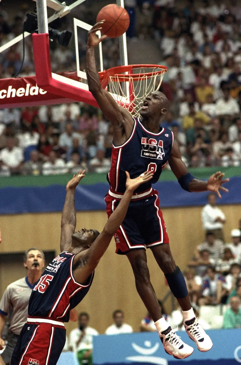 Michael Jordan Barcelona OMi finaalis 1992. aastal.