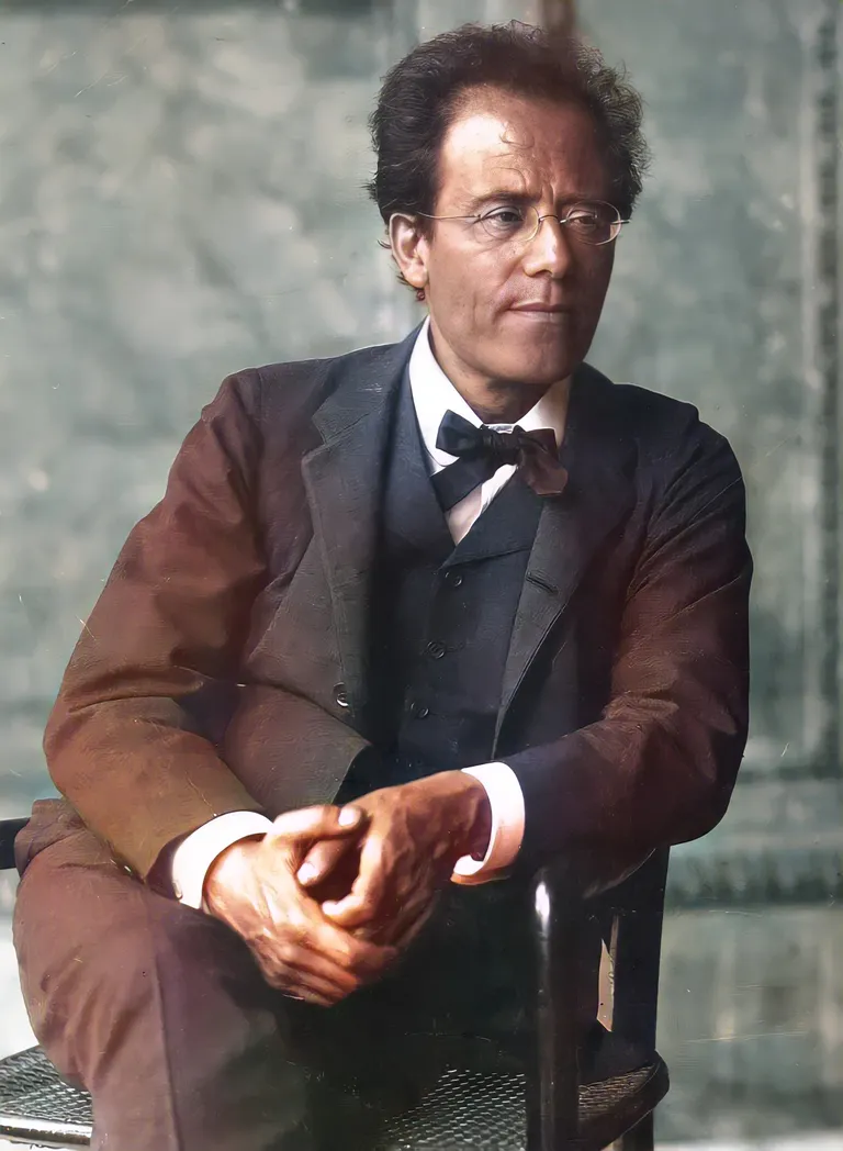 Austriešu-bohēmiešu komponists Gustavs Mālers (1860-1911).