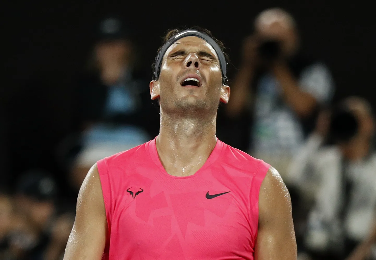 Pettunud Rafael Nadal.