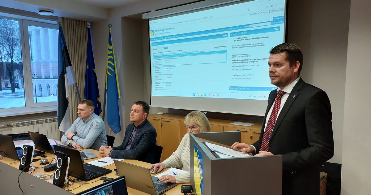 O moțiune de cenzură a fost înaintată liderilor orașului Kohtla-Järve
