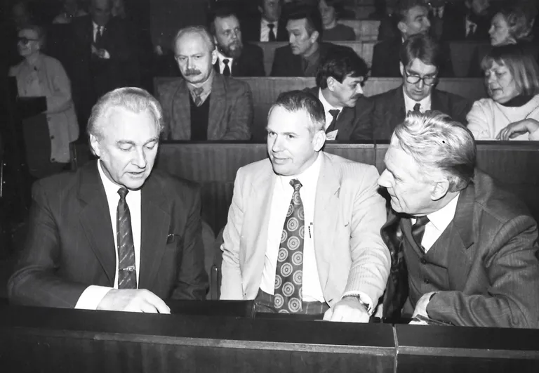 Arnold Rüütel, Peeter Loorents, Bruno Saul