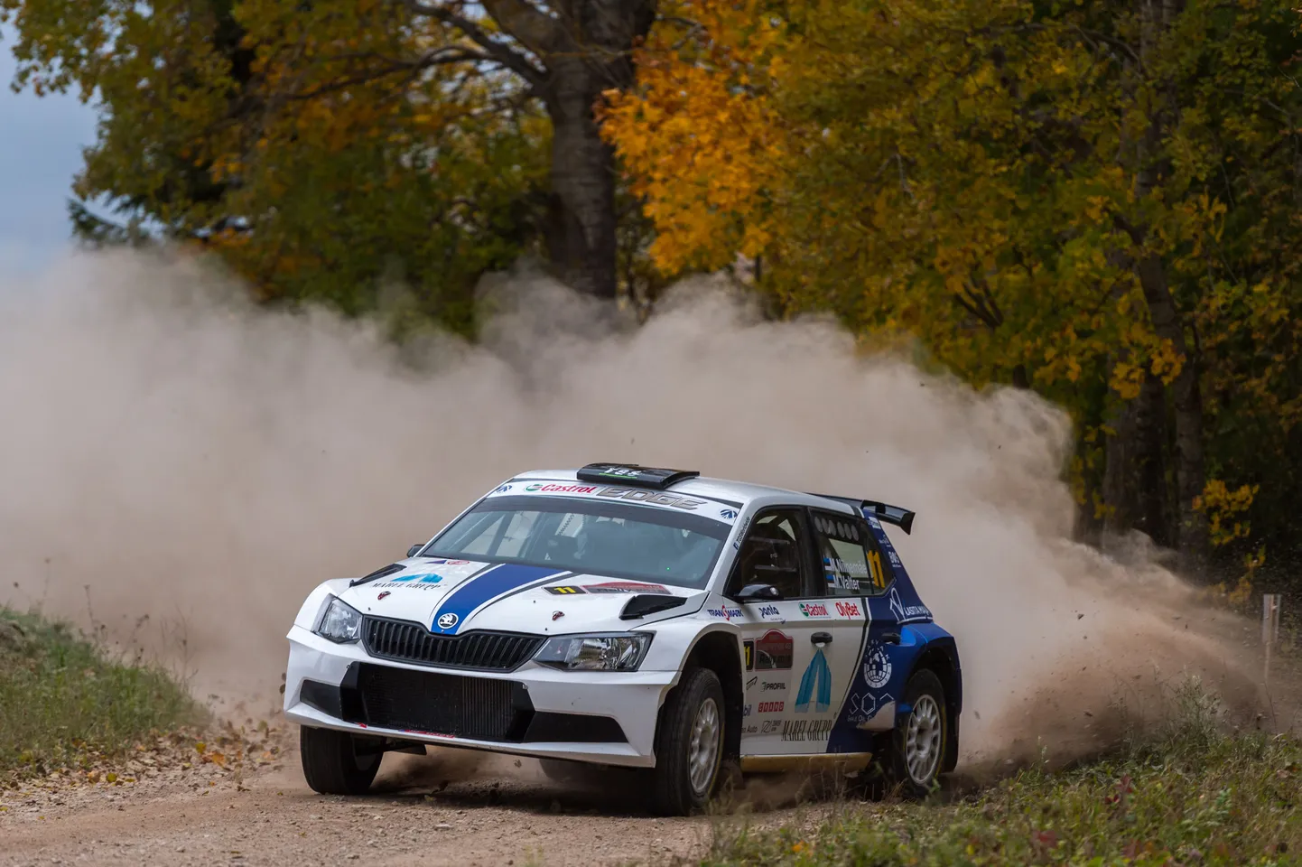 Miko-Ove Niinemäe Saaremaa rallil kihutamas.