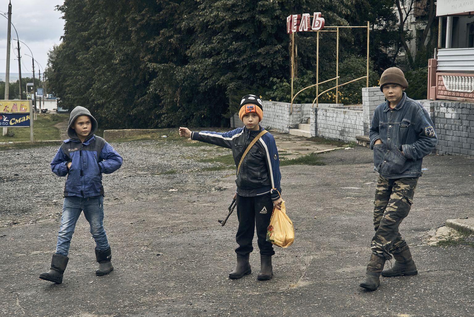 Ukraina lapsed Kupjanskis. Foto on illustratiivne.