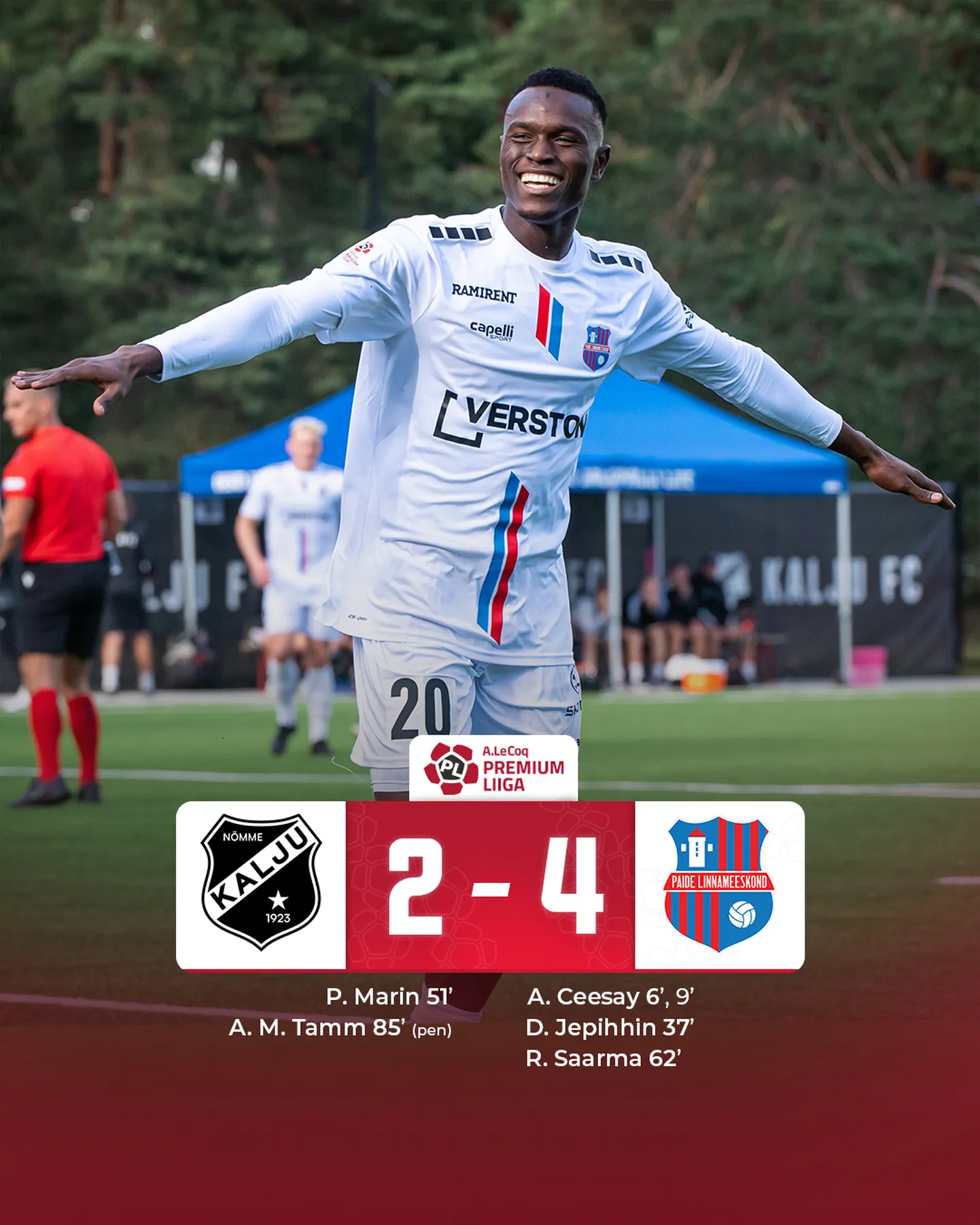 Kahe kiire värava autoriks oli Abdoulie Ceesay.