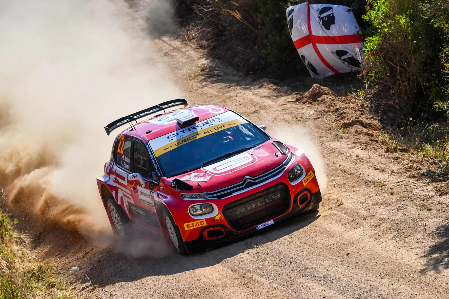 Mads Östberg Sardiinia rallil.