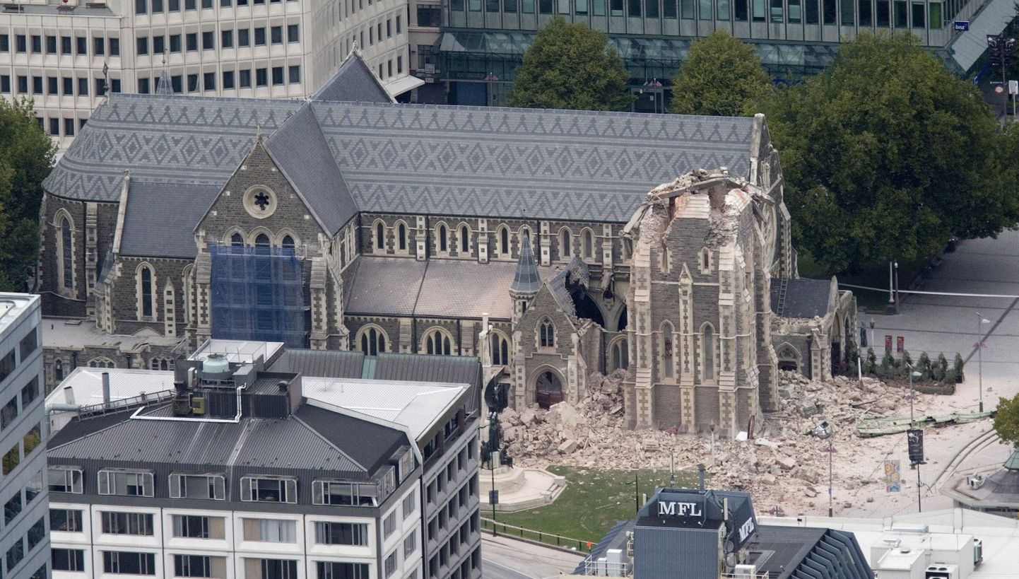 Christchurchi kesklinnas asuv kirik jäi maavärina tõttu ilma oma tornist.