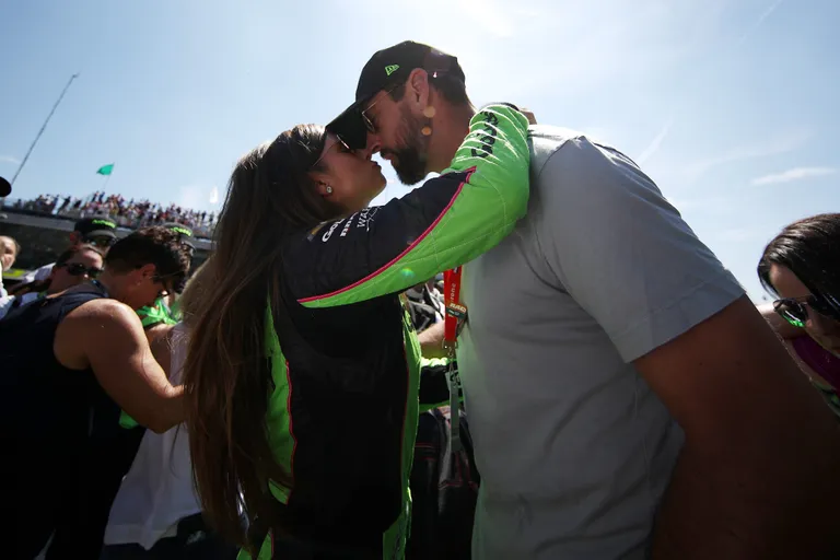 Danica Patrick ja ta elukaaslane Aaron Rodgers