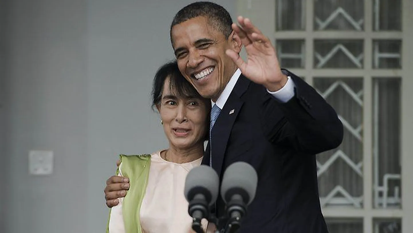 USA president Barack Obama ja Birma de facto liider Aung San Suu Kyi andsid ühise pressikonverentsi.