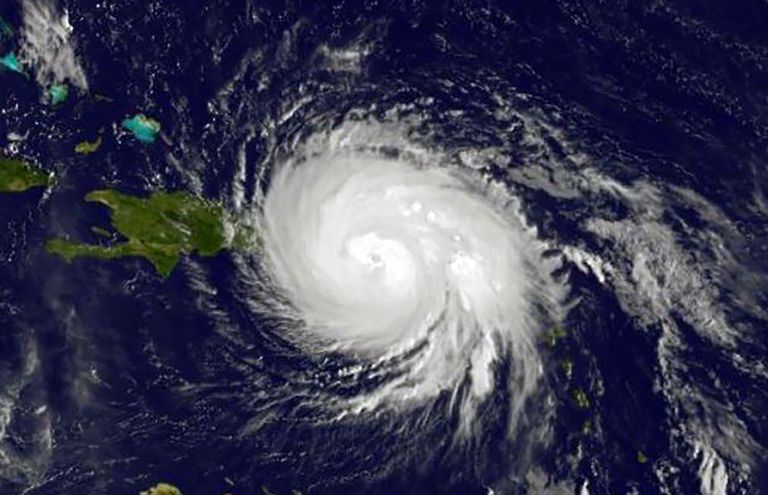 NASA satelliitpilt orkaan Mariast
