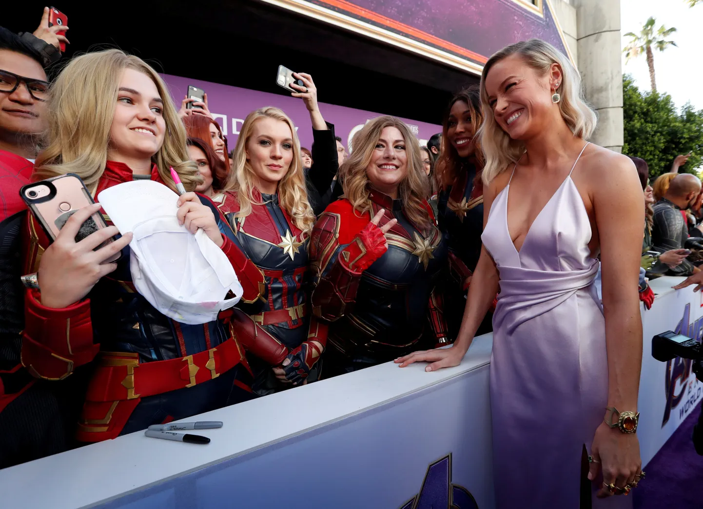 Brie Larson tänavu aprillis punase vaiba üritusel.