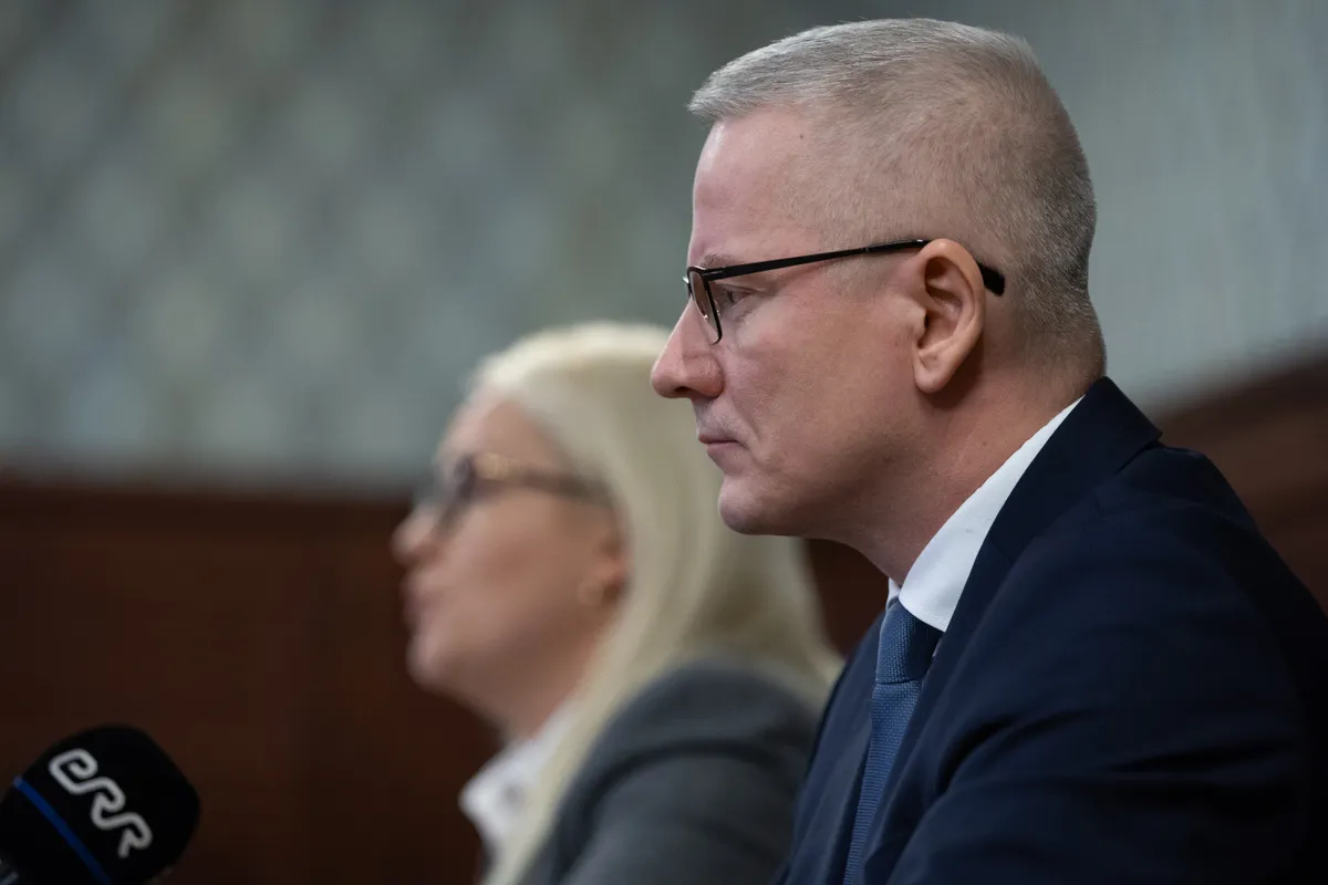 On December 5, 2024, a press conference was held at the Office of the Prosecutor General in Tallinn regarding the vandalism of Interior Minister Lauri Läänemets's car, featuring State Prosecutor Triinu Olev-Aas and Director General of the Internal Security Service, Margo Palloson.