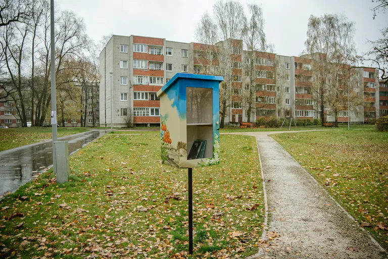 Книжные домики на Саркандаугаве