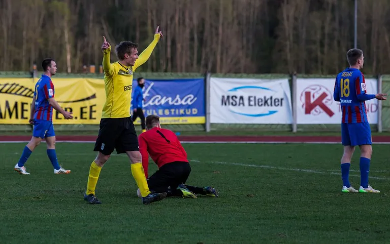 Joonas Tamme viis väravat kahes mängus aitasid Tulevikul kaks korda seljatada Paide Linnameeskonna. FOTO: