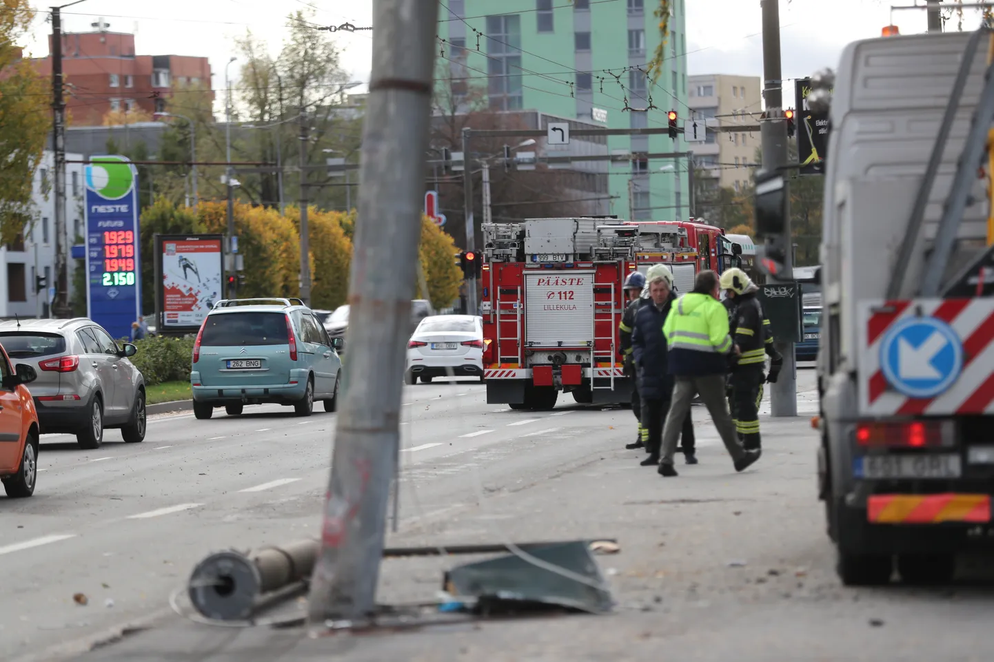 Päästeauto sattus Mustamäel avariisse