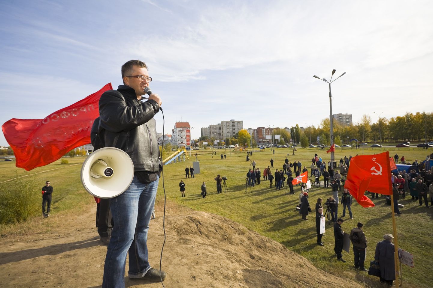 AvtoVAZi tööliste protestimiiting eelmise nädala laupäeval.