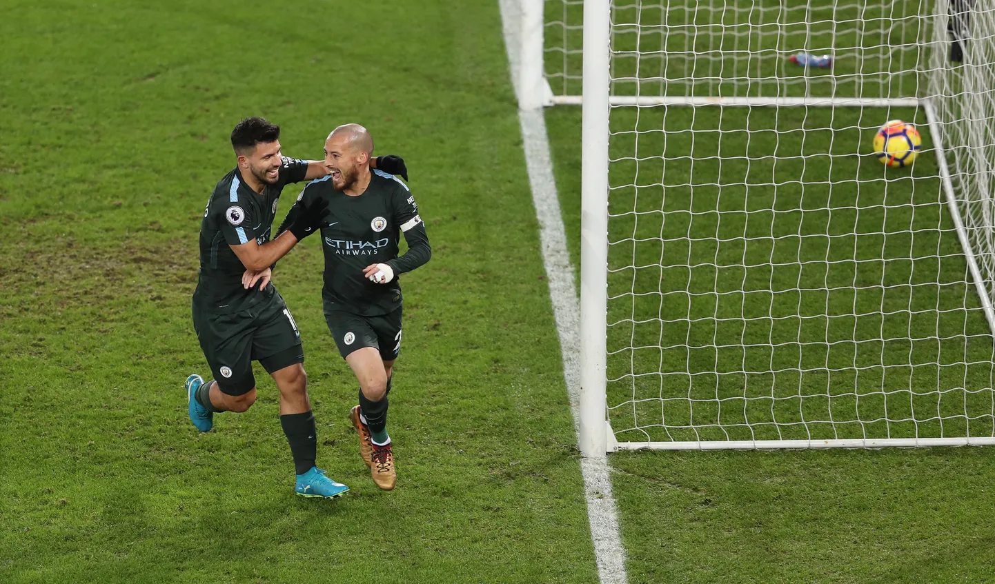 Manchester City mängijad on 17 liigamängus tähistanud juba 52 väravat. See on üle kolme kohtumise peale!