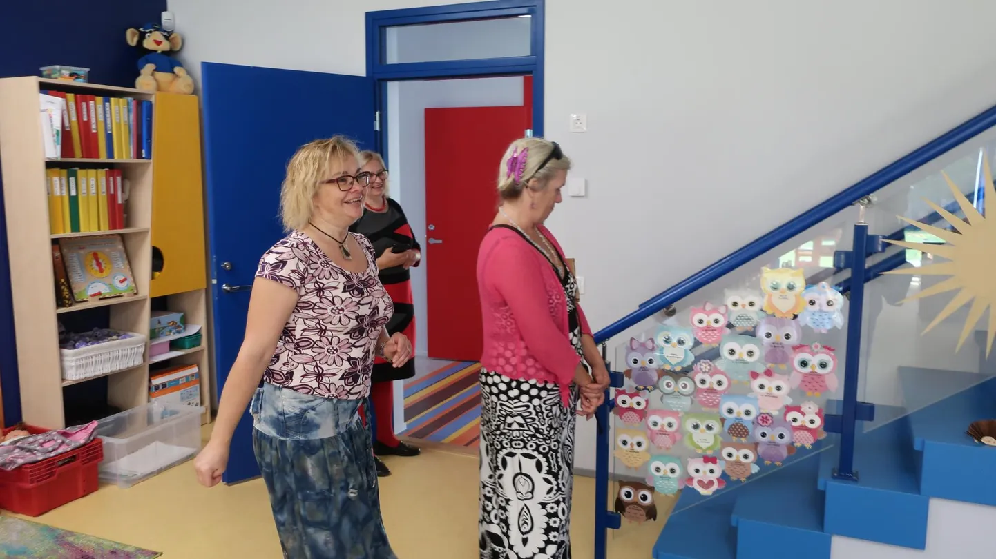 Uute ruumidega jäid rahule kõik laupäeval lasteaiast Kaari läbi astunud külalised.
