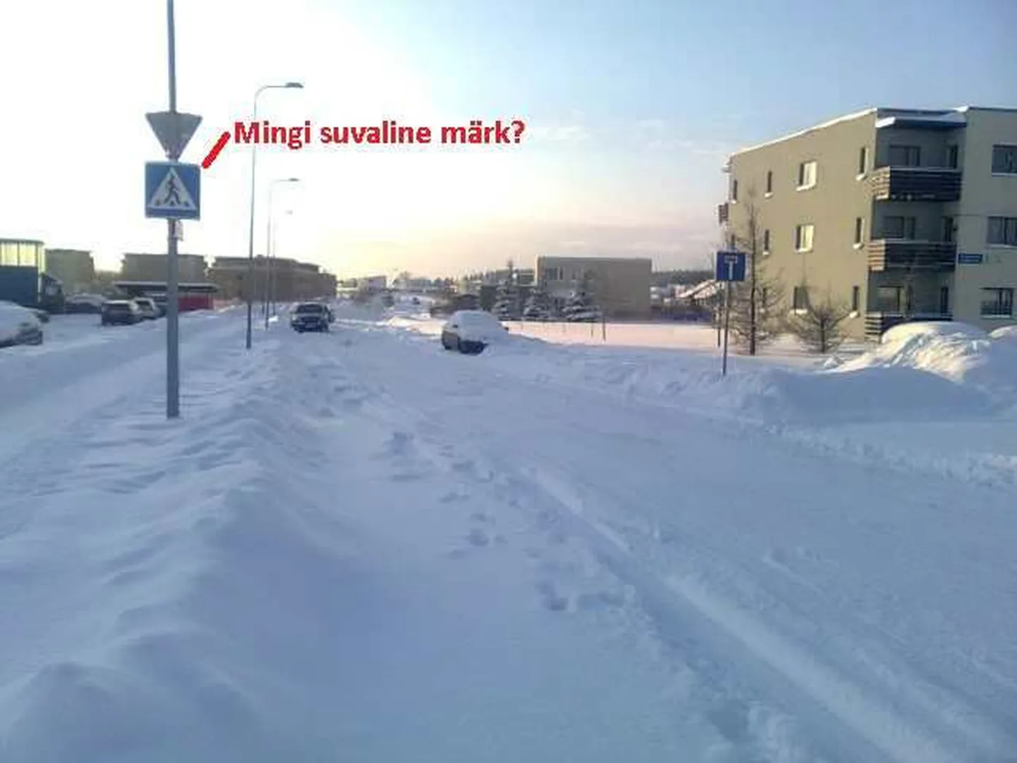 Jalakäijate ülekäik Peetri alevikus.